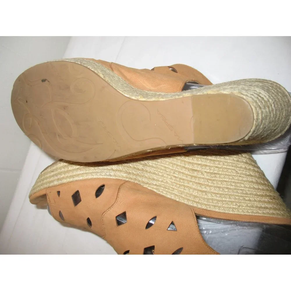 Via Spiga Suede Espadrille Wedge Heels Size 10M